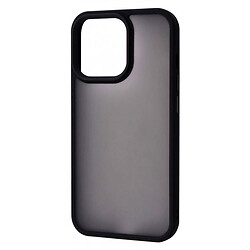 Чохол (накладка) Apple iPhone 14 Plus, Wave Matte Colorful Case, Чорний