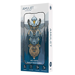 Захисне скло Apple iPhone 12 Pro Max, AMULET HD Antistatic, 2.5D, Чорний