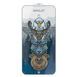 Захисне скло Apple iPhone 12 / iPhone 12 Pro, AMULET HD Antistatic, 2.5D, Чорний