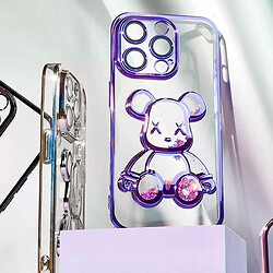 Чехол (накладка) Apple iPhone 12 Pro, Shining Bear, Dark Purple, Фиолетовый - № 3