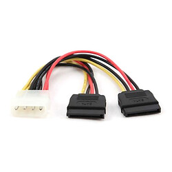 Кабель Cablexpert CC-SATA-PSY-0.3M, Molex, SATA, 0.03 м.