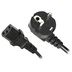 Сетевой кабель питания Maxxter CL-12-6, 1.8 м., Черный