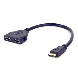 Адаптер Atcom, HDMI, 0.3 м., Чорний