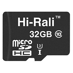 Карта пам'яті Hi-Rali MicroSDHC UHS-I U3, 32 Гб.