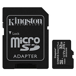 Карта памяти Kingston Canvas Select Plus MicroSDHC UHS-I, 32 Гб.