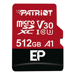 Карта пам'яті Patriot EP MicroSDXC UHS-I U3, 512 Гб.