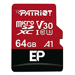 Карта пам'яті Patriot EP MicroSDXC UHS-I U3, 64 Гб.