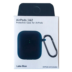 Чохол (накладка) Apple AirPods / AirPods 2, Silicone Classic Case, Синій