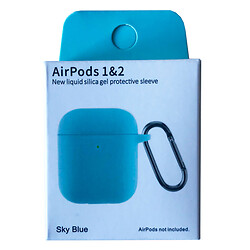 Чохол (накладка) Apple AirPods / AirPods 2, Silicone Classic Case, Блакитний