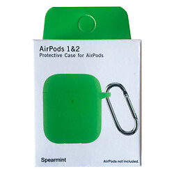Чохол (накладка) Apple AirPods / AirPods 2, Silicone Classic Case, М'ятний