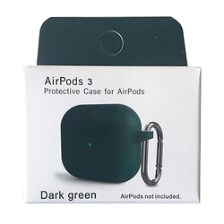 Чохол (накладка) Apple AirPods 3 / AirPods 4 mini, Silicone Classic Case, Зелений