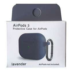 Чохол (накладка) Apple AirPods 3 / AirPods 4 mini, Silicone Classic Case, Лавандовий