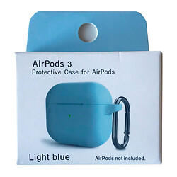 Чохол (накладка) Apple AirPods 3 / AirPods 4 mini, Silicone Classic Case, Блакитний