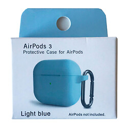 Чохол (накладка) Apple AirPods 3, Silicone Classic Case, Блакитний