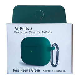Чохол (накладка) Apple AirPods 3 / AirPods 4 mini, Silicone Classic Case, Зелений