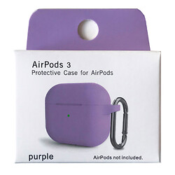 Чохол (накладка) Apple AirPods 3 / AirPods 4 mini, Silicone Classic Case, Фіолетовий