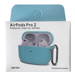 Чохол (накладка) Apple AirPods Pro 2, Silicone Classic Case, Блакитний
