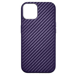 Чохол (накладка) Apple iPhone 14, K-DOO Noble CARBON, Carbon Purple, MagSafe, Фіолетовий