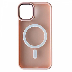 Чохол (накладка) Apple iPhone 14, Matte Guard, Pink Sand, MagSafe, Рожевий