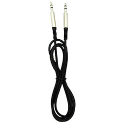 AUX кабель WUW X175, 1.0 м., 3.5 мм., Черный