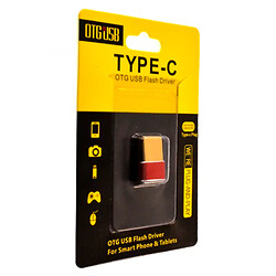 OTG адаптер, Type-C, USB, Красный