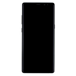 Дисплей (екран) Samsung N950 Galaxy Note 8, З сенсорним склом, З рамкою, Amoled, Чорний