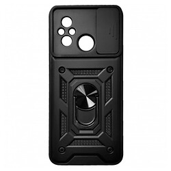 Чохол (накладка) Xiaomi Poco C55, Armor Magnet CamShield, Чорний