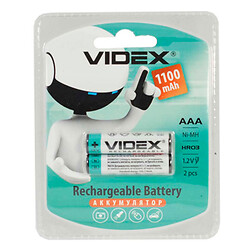 Аккумулятор Videx R03/AAA, 1100 mAh