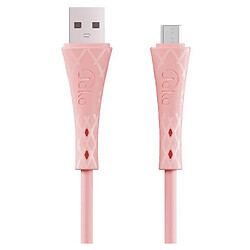 USB кабель Joko DL-26, MicroUSB, 1.0 м., Розовый