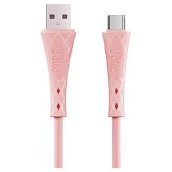 USB кабель Joko DL-28, Type-C, 1.0 м., Рожевий