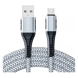 USB кабель Konfulon DC-32C, MicroUSB, 2.0 м., Серый