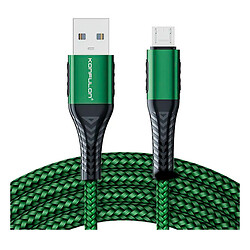 USB кабель Konfulon DC-32C, MicroUSB, 2.0 м., Зелений