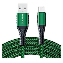 USB кабель Konfulon DC-34C, Type-C, 2.0 м., Зелений
