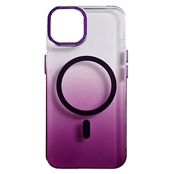 Чохол (накладка) Apple iPhone 13, Gradient Metal Frame, MagSafe, Фіолетовий
