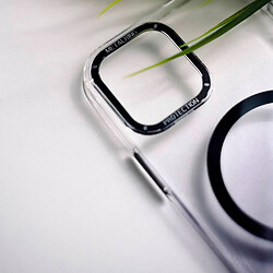 Чохол (накладка) Apple iPhone 14 Pro, Gradient Metal Frame, MagSafe, Синій - № 2