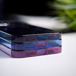Чохол (накладка) Apple iPhone 14 Pro, Gradient Metal Frame, MagSafe, Синій - № 5