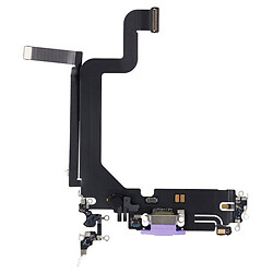 Шлейф Apple iPhone 14 Pro, С разъемом на зарядку, Фиолетовый