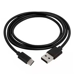 USB кабель, Type-C, 0.28 м., Чорний
