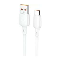USB кабель Borofone BX93, Type-C, 1.0 м., Белый