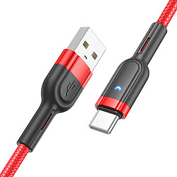 USB кабель Hoco U117, Type-C, 1.2 м., Червоний