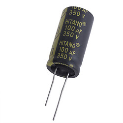 Электролитический конденсатор 100uF 350V EXR 18x36mm (low imp.) (EXR101M2VB-Hitano), 100 мф, 350 В
