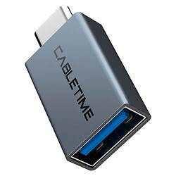 Кабель Cabletime CP76G, Type-C, USB, Сірий