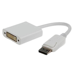 Адаптер Cablexpert A-DPM-DVIF-002-W, DisplayPort, DVI, 0.1 м., Білий