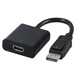 Адаптер Cablexpert A-DPM-HDMIF-002, DisplayPort, HDMI, 0.1 м., Черный