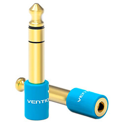 Адаптер Vention VAB-S01-L, 6.5 мм., 3,5 мм., Блакитний