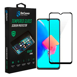 Защитное стекло Tecno Spark 8C, BeCover, Черный