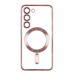 Чехол (накладка) Samsung G901 Galaxy S22, Metallic Full Camera, MagSafe, Rose Gold, Розовый