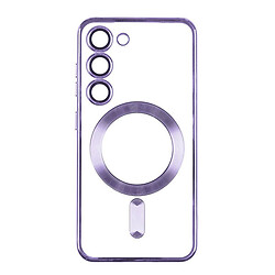 Чехол (накладка) Samsung S916 Galaxy S23 Plus, Metallic Full Camera, MagSafe, Фиолетовый