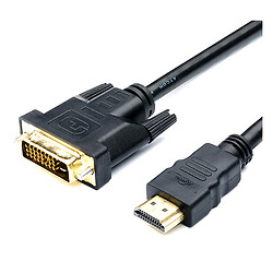Кабель Atcom AT3808, DVI, HDMI, 1.8 м., Черный