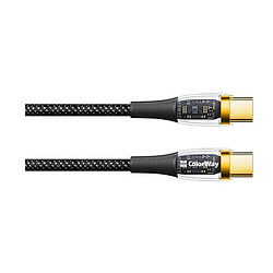 USB кабель ColorWay CW-CBPDCC053-BK, Type-C, 1.2 м., Чорний